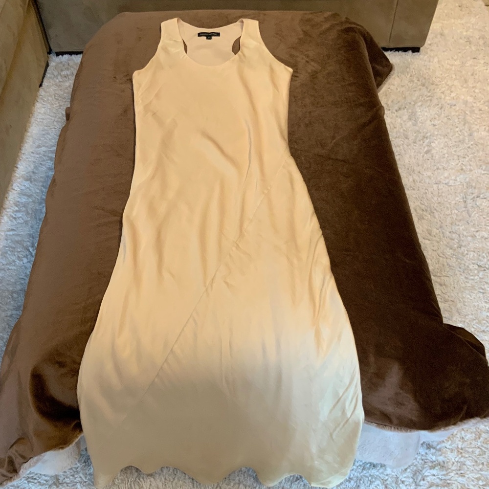 Banana Republic Butter Yellow 8 Maxi Racerback Dress Classic Timeless Scandi - Picture 3 of 12